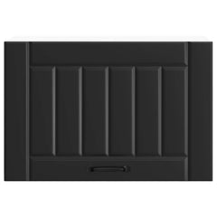 vidaXL Kitchen Wall Cabinet Lucca Black Engineered Wood 5