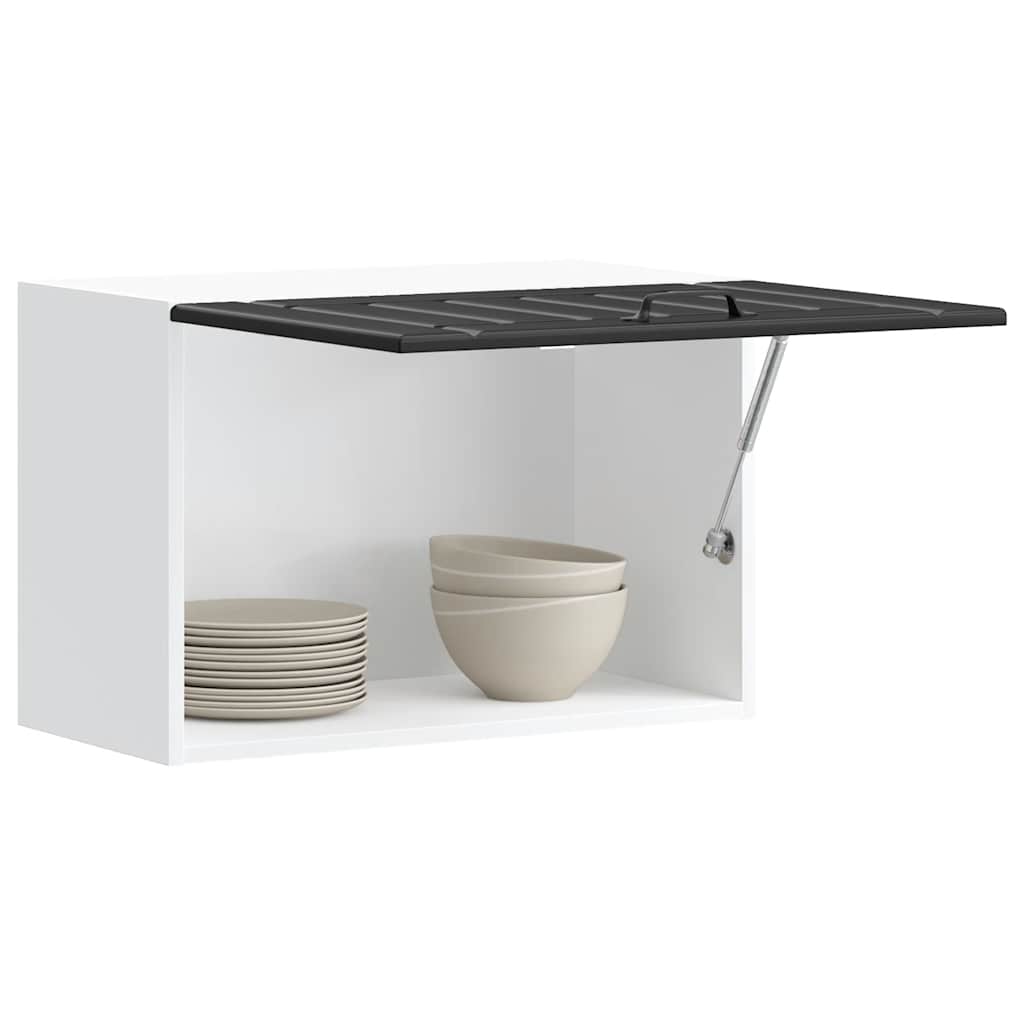 vidaXL Kitchen Wall Cabinet Lucca Black Engineered Wood 1