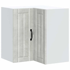 vidaXL Kitchen Wall Corner Cabinet Lucca Concrete Grey Engineered Wood 2
