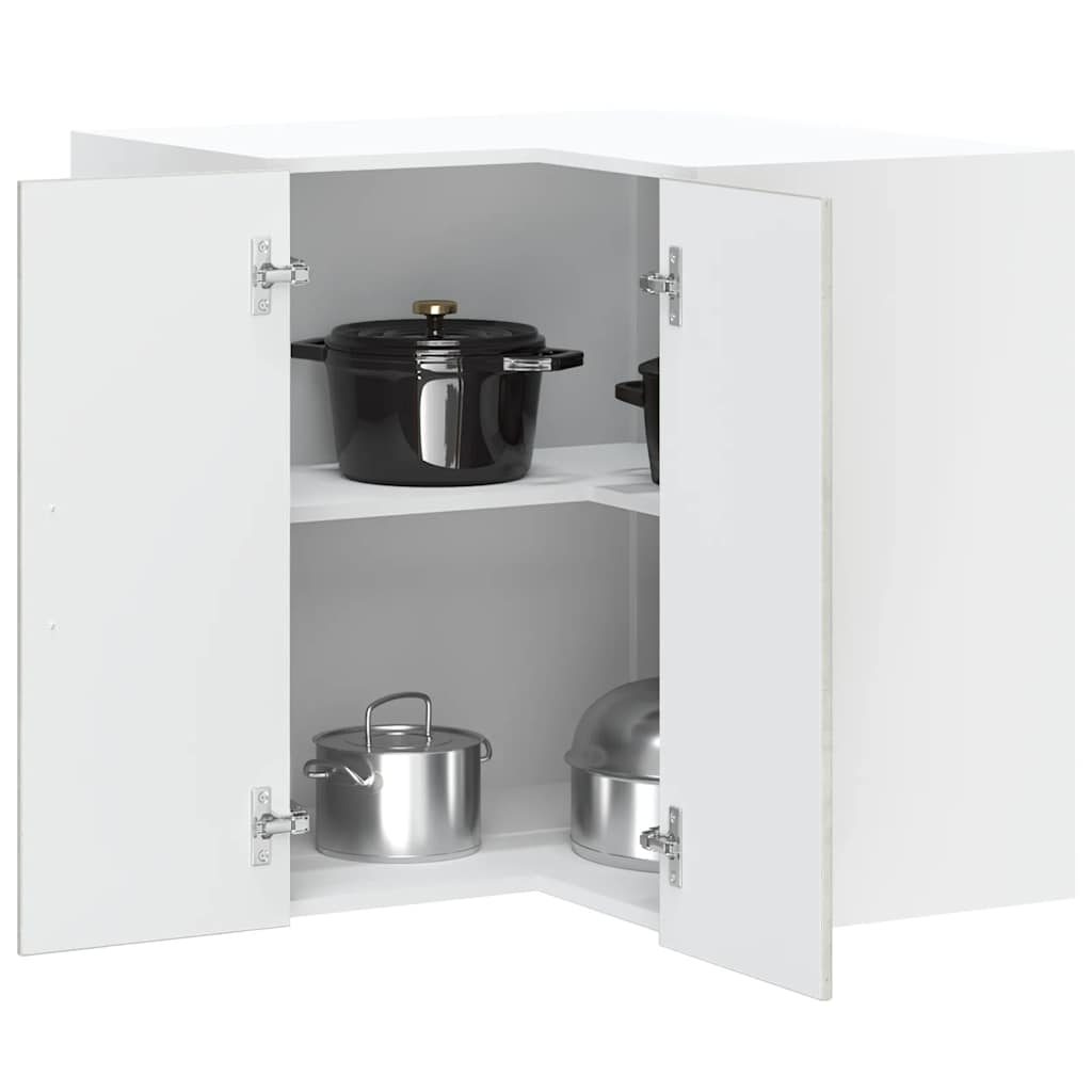 vidaXL Kitchen Wall Corner Cabinet Lucca Concrete Grey Engineered Wood 1