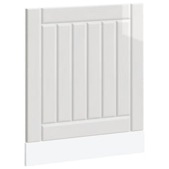 vidaXL Dishwasher Panel Lucca High Gloss White Engineered Wood 2
