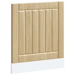 vidaXL Dishwasher Panel Lucca Sonoma Oak Engineered Wood 2
