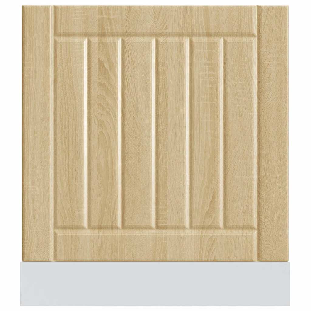 vidaXL Dishwasher Panel Lucca Sonoma Oak Engineered Wood 4