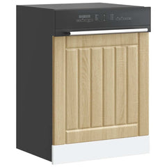 vidaXL Dishwasher Panel Lucca Sonoma Oak Engineered Wood 1