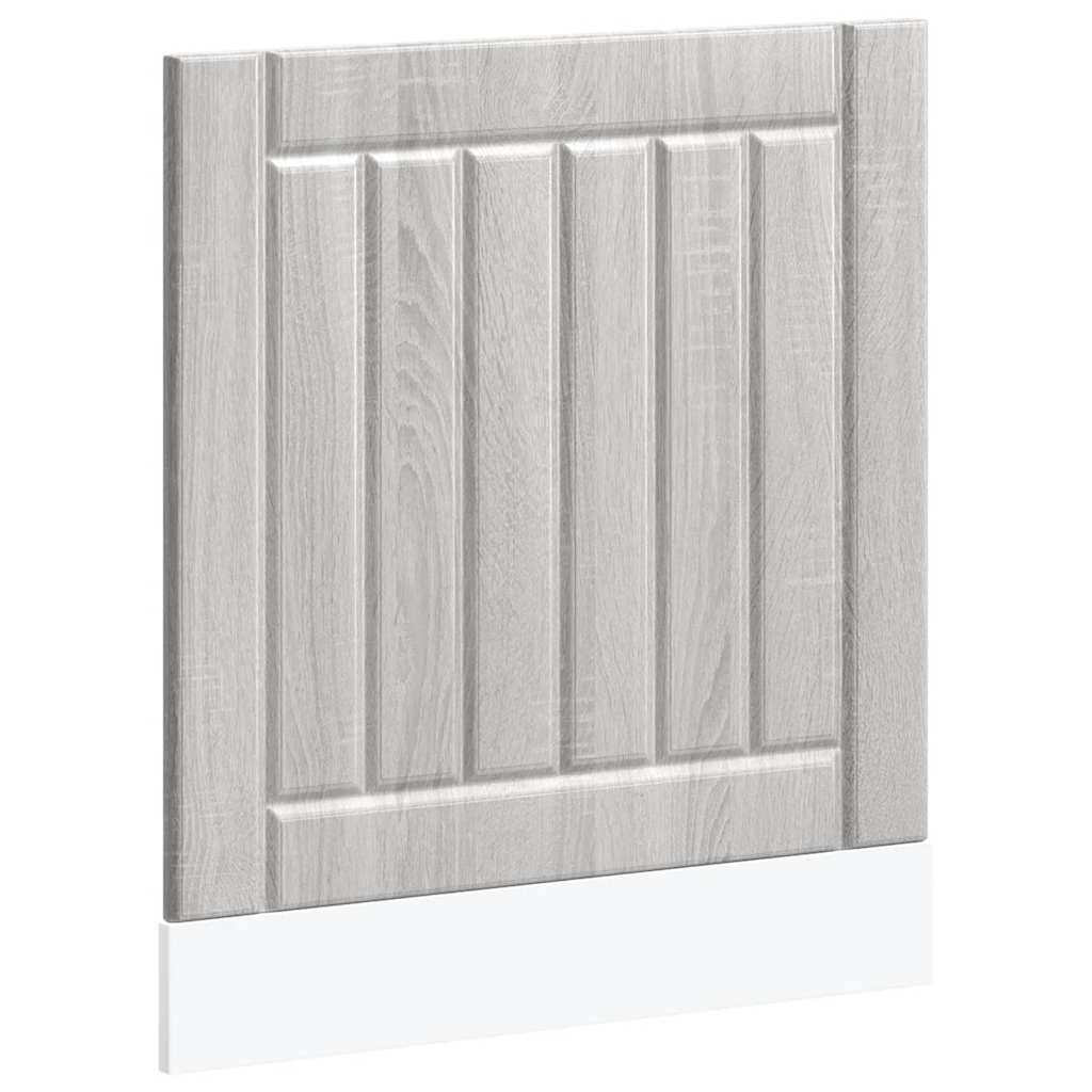 vidaXL Dishwasher Panel Lucca Grey Sonoma Engineered Wood 2