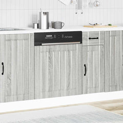 vidaXL Dishwasher Panel Lucca Grey Sonoma Engineered Wood 3