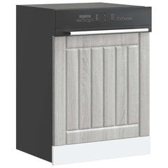 vidaXL Dishwasher Panel Lucca Grey Sonoma Engineered Wood 1