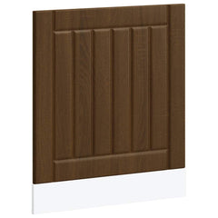 vidaXL Dishwasher Panel Lucca Brown Oak Engineered Wood 2