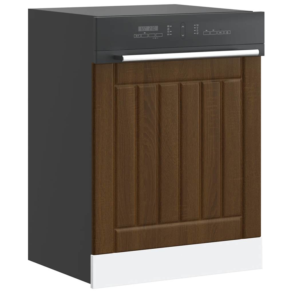 vidaXL Dishwasher Panel Lucca Brown Oak Engineered Wood 1