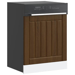 vidaXL Dishwasher Panel Lucca Brown Oak Engineered Wood 1