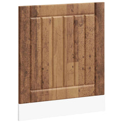 vidaXL Dishwasher Panel Lucca Old Wood Engineered Wood 2