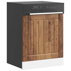 vidaXL Dishwasher Panel Lucca Old Wood Engineered Wood 1