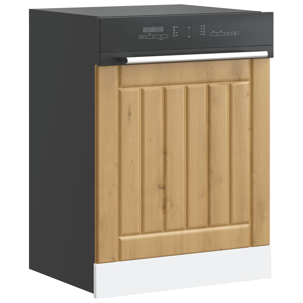 vidaXL Dishwasher Panel Lucca Artisan Oak Engineered Wood 1