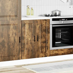 vidaXL Kitchen Base Cabinet Porto Smoked Oak Engineered Wood 3