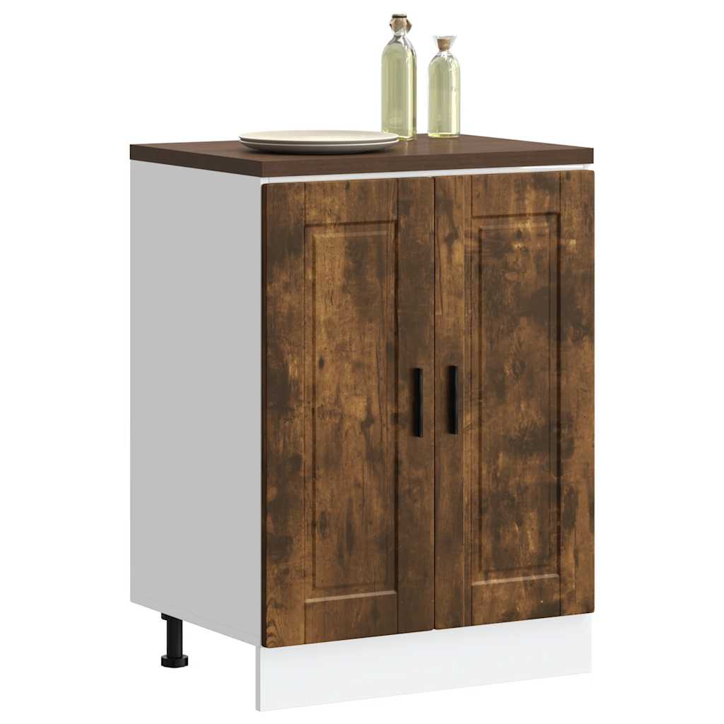 vidaXL Kitchen Base Cabinet Porto Smoked Oak Engineered Wood 1