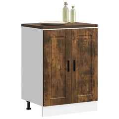 vidaXL Kitchen Base Cabinet Porto Smoked Oak Engineered Wood 1