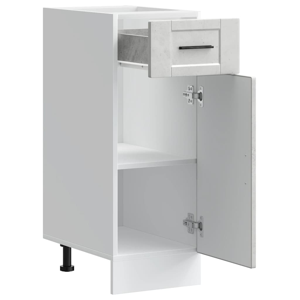 vidaXL Kitchen Base Cabinet Porto Concrete Grey Engineered Wood 5