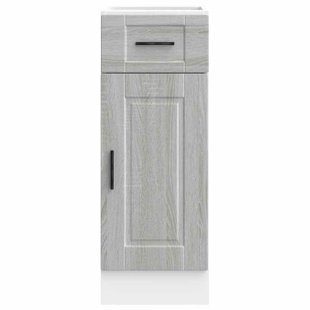 vidaXL Kitchen Base Cabinet Porto Grey Sonoma Engineered Wood 4