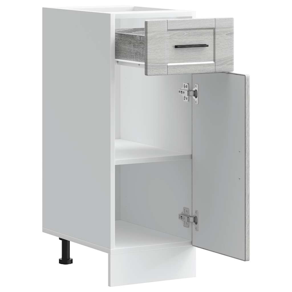 vidaXL Kitchen Base Cabinet Porto Grey Sonoma Engineered Wood 5