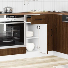 vidaXL Kitchen Base Cabinet Porto Brown Oak Engineered Wood 3