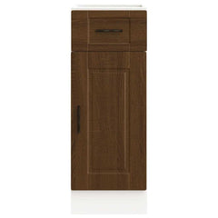 vidaXL Kitchen Base Cabinet Porto Brown Oak Engineered Wood 4