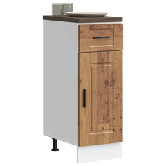 Kitchen Base Cabinet "Porto" Engineered Wood Old Wood 1x bottom cabinet (1 door 1 drawer) 30 cm wide 81.5 cm high