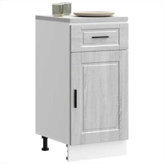 vidaXL Kitchen Base Cabinet "Porto" Engineered Wood Grey Sonoma