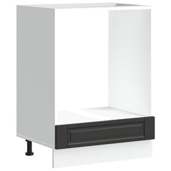 vidaXL Oven Cabinet Porto Black Engineered Wood 2