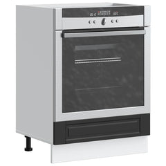 vidaXL Oven Cabinet Porto Black Engineered Wood 1