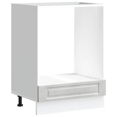 vidaXL Oven Cabinet Porto Concrete Grey Engineered Wood 2
