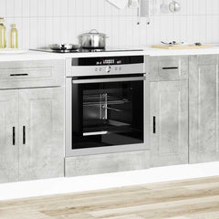 vidaXL Oven Cabinet Porto Concrete Grey Engineered Wood 3