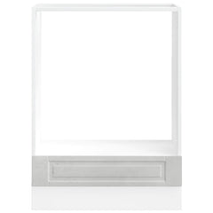 vidaXL Oven Cabinet Porto Concrete Grey Engineered Wood 4