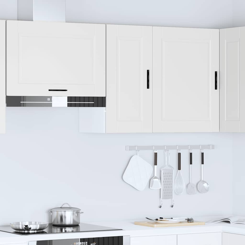 vidaXL Kitchen Wall Cabinet Porto White Engineered Wood 3