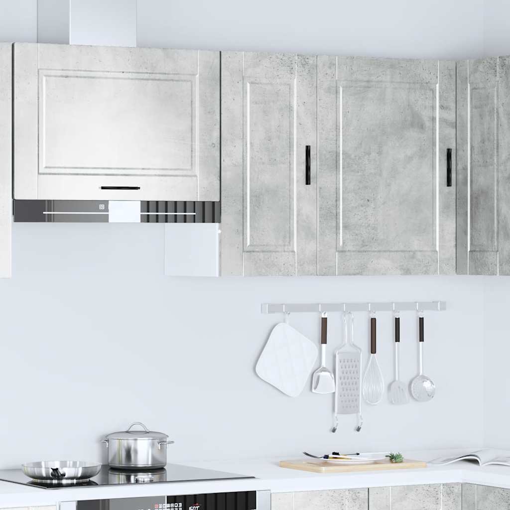 vidaXL Kitchen Wall Cabinet Porto Concrete Grey Engineered Wood 3