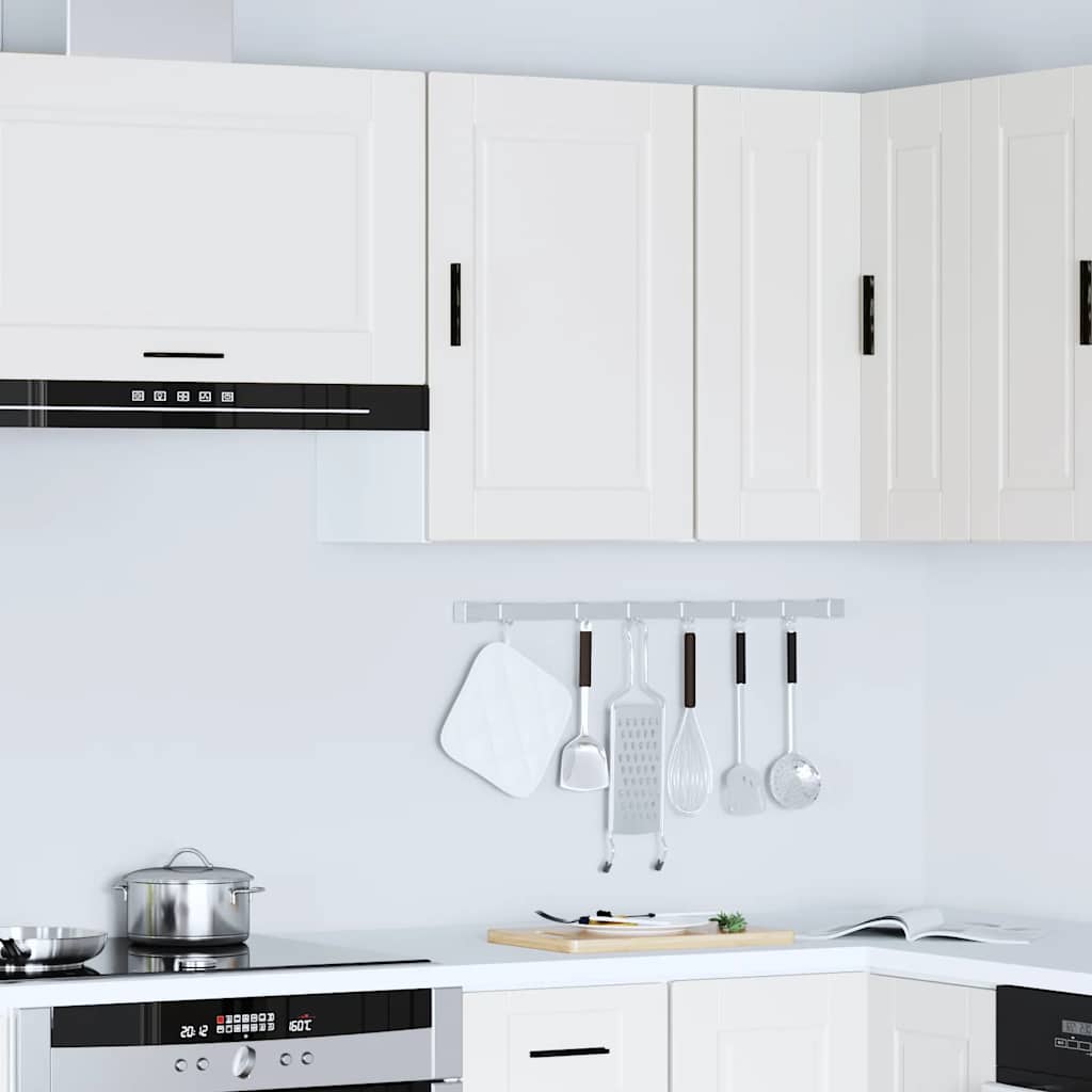 vidaXL Kitchen Wall Cabinet Porto White Engineered Wood 4