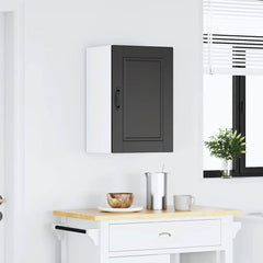 vidaXL Kitchen Wall Cabinet Porto Black Engineered Wood 3
