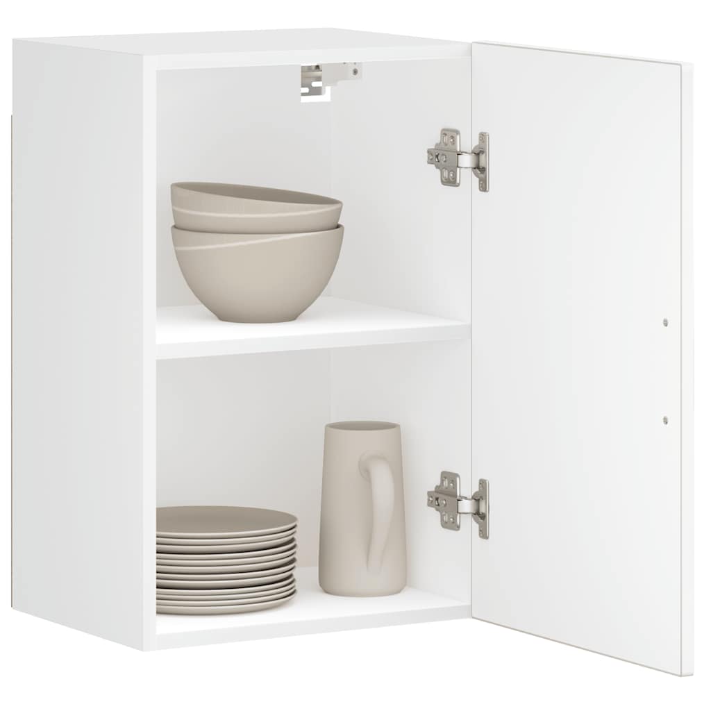 Kitchen Wall Cabinet "Porto" Engineered Wood High Gloss White 1x wall cabinet (1 door) 40 cm wide 60 cm high