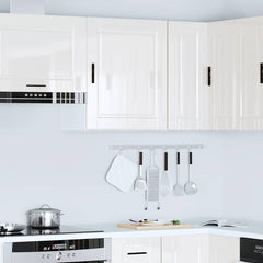 vidaXL Kitchen Wall Cabinet Porto High Gloss White Engineered Wood 4