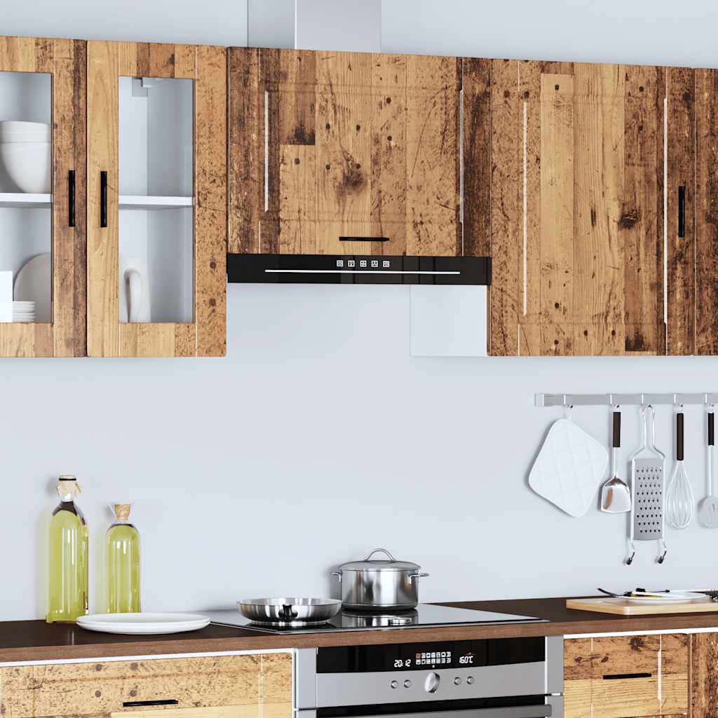 vidaXL Kitchen Wall Cabinet Porto Old Wood Engineered Wood 4