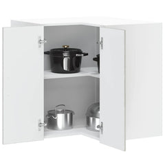 Kitchen Wall Cabinet "Porto" Engineered Wood Grey Sonoma 1x wall corner cabinet 57 cm wide 60 cm high