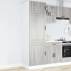 vidaXL Kitchen Base Cabinet "Porto" Engineered Wood Grey Sonoma