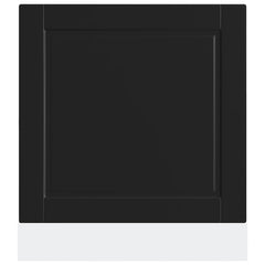 vidaXL Dishwasher Panel Porto Black 60x1.5x57 cm Engineered Wood 4