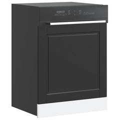 vidaXL Dishwasher Panel Porto Black 60x1.5x57 cm Engineered Wood 1