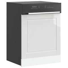 vidaXL Dishwasher Panel Porto High Gloss White 60x1.5x57 cm Engineered Wood 1