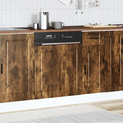 vidaXL Dishwasher Panel Porto Smoked Oak 60x1.5x57 cm Engineered Wood 3