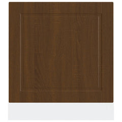 vidaXL Dishwasher Panel Porto Brown Oak 60x1.5x57 cm Engineered Wood 4