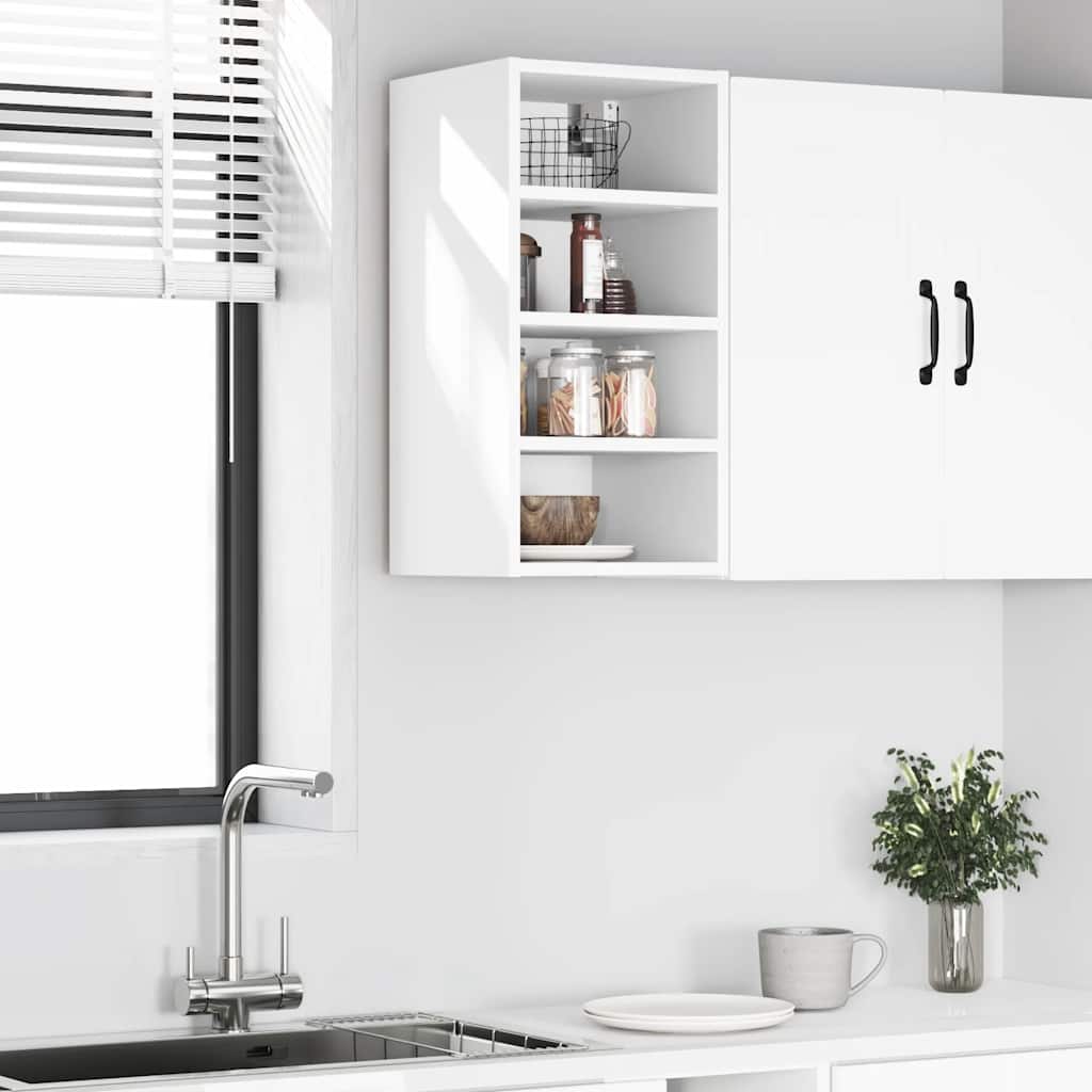vidaXL Hanging Cabinet Riga White 30x29.5x60 cm Engineered Wood 3