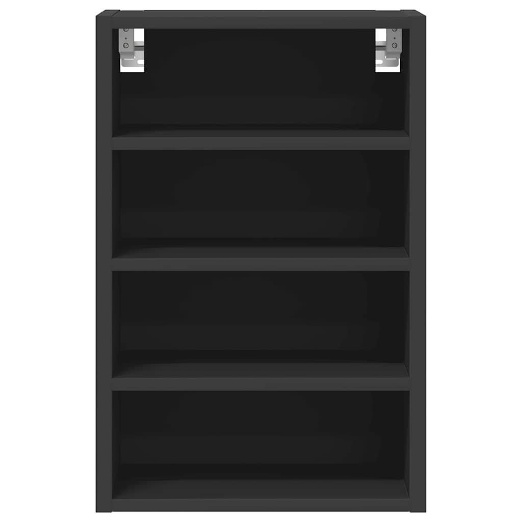 vidaXL Hanging Cabinet Riga Black 40x29.5x60 cm Engineered Wood 4