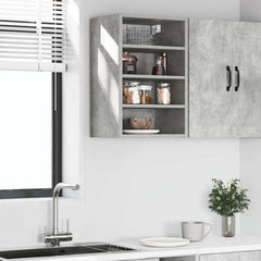 vidaXL Hanging Cabinet Riga Concrete Grey 40x29.5x60 cm Engineered Wood 3