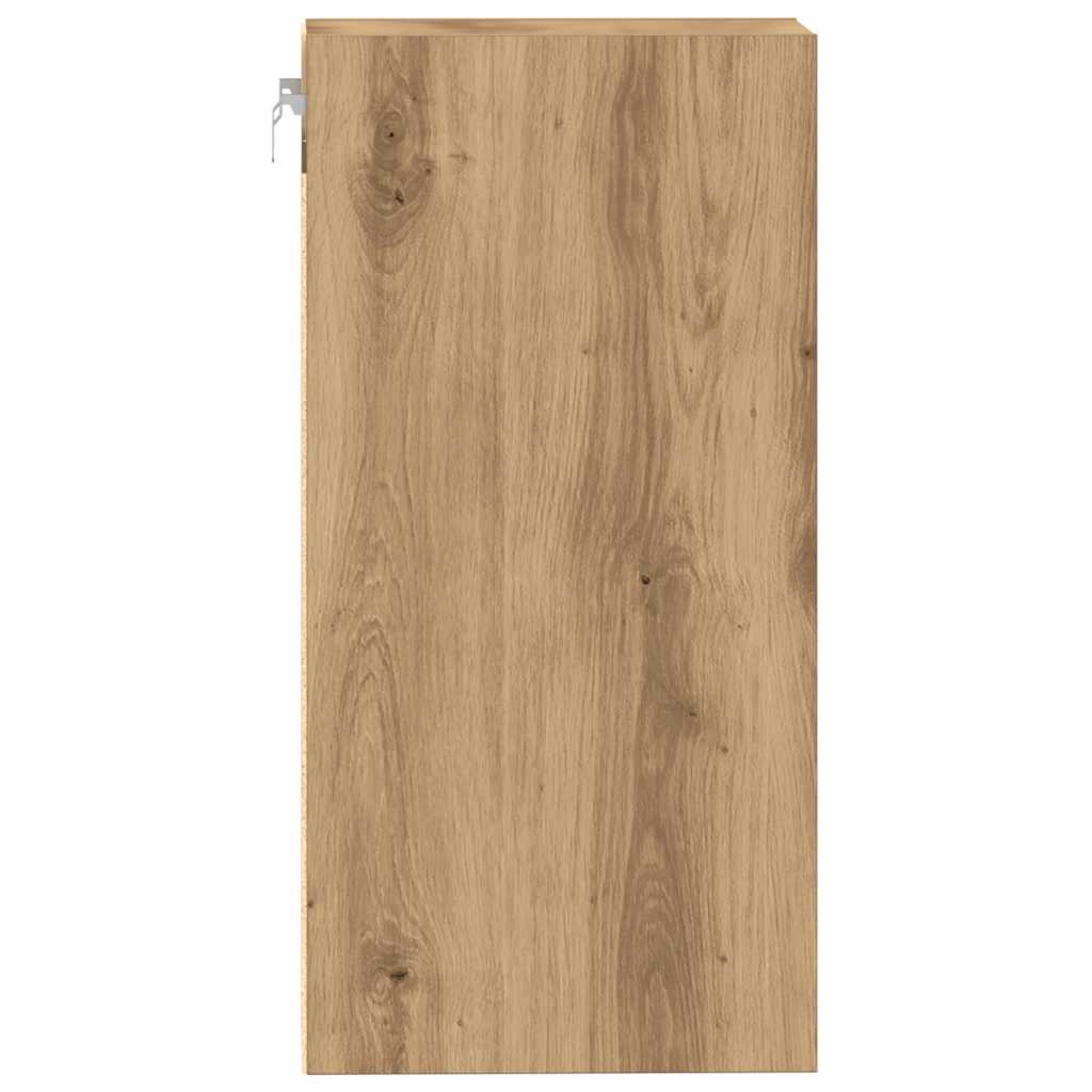 vidaXL Hanging Cabinet Riga Artisan Oak 40x29.5x60 cm Engineered Wood 5